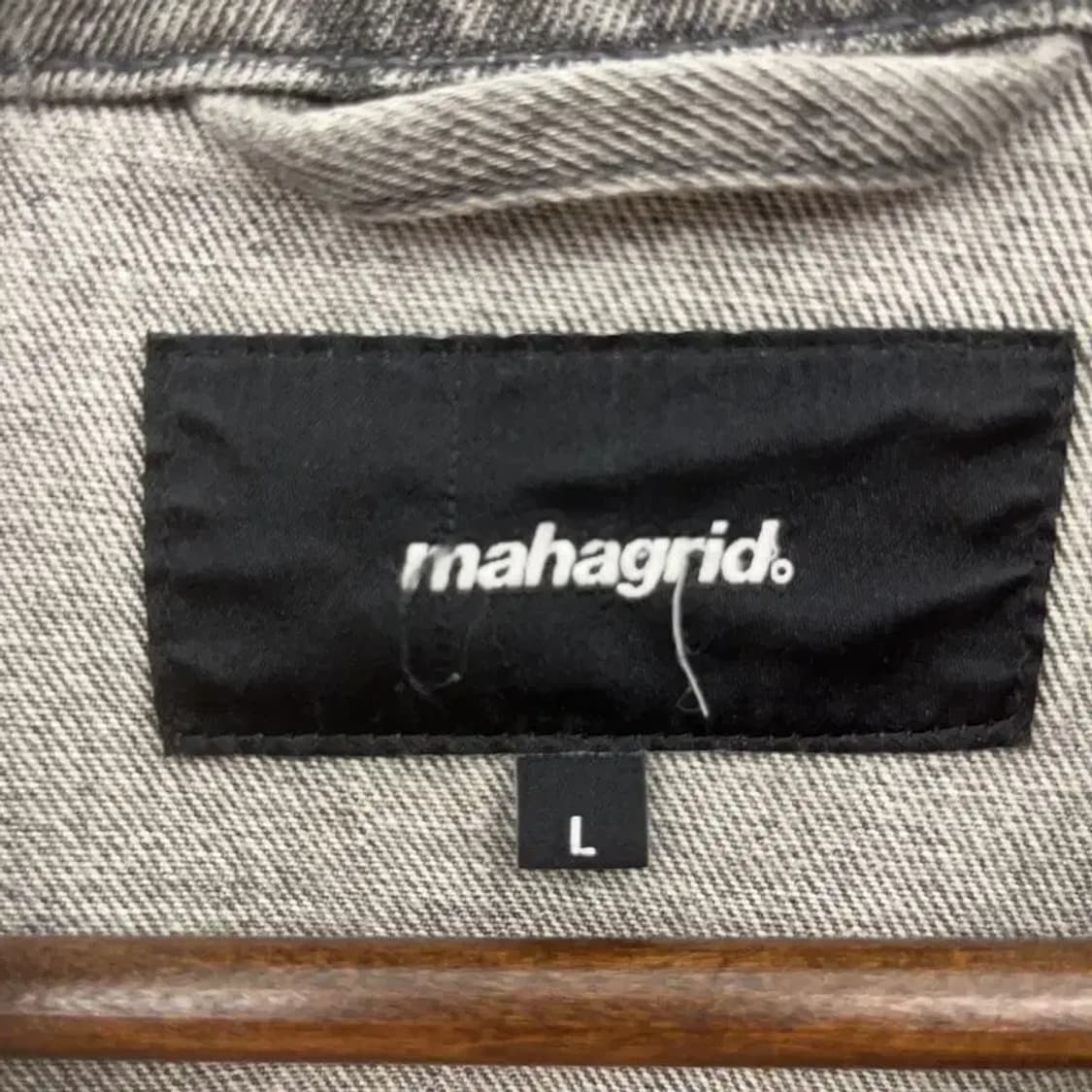 마하그리드 올드스쿨 빈티지 트러커 데님 자켓 L C07535 상품이미지5
