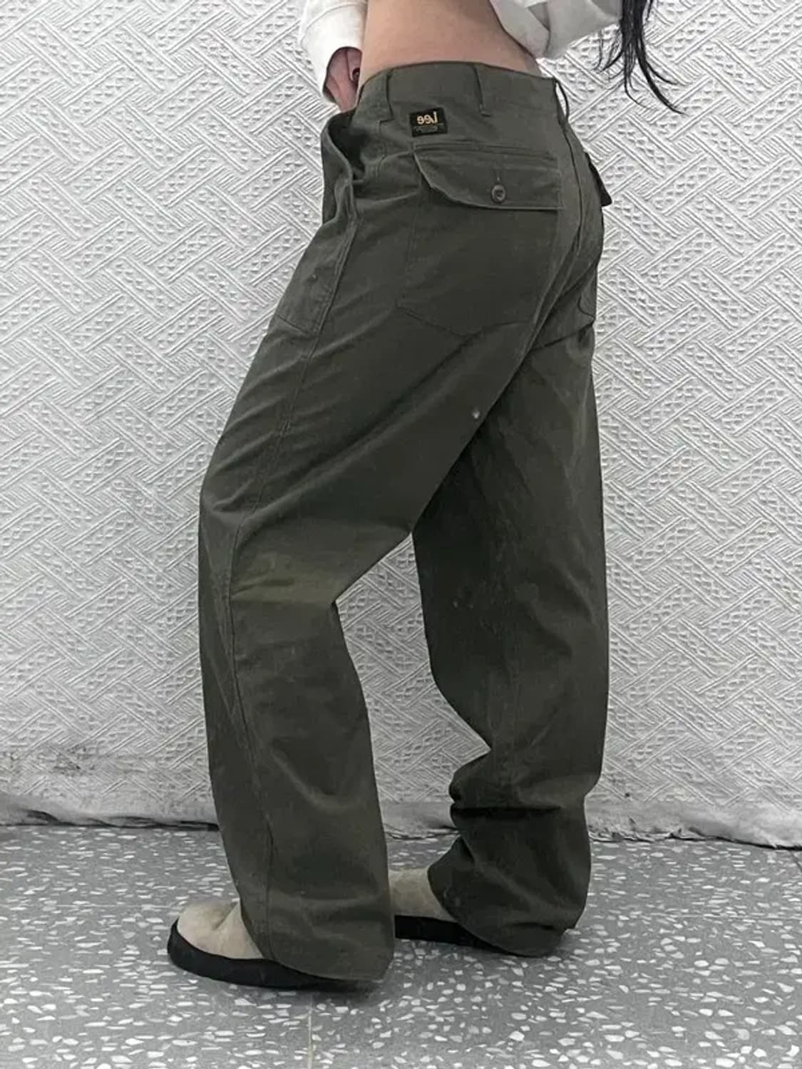 리 LEE 밀리터리 말차카키 퍼티그 팬츠 34인치 C07549 상품이미지1