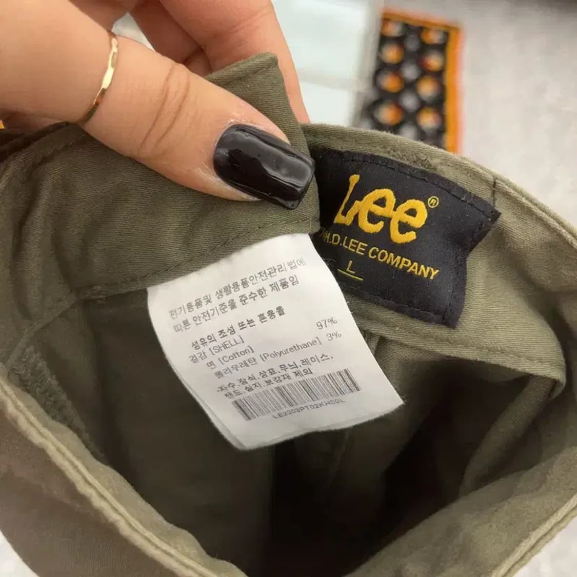 리 LEE 밀리터리 말차카키 퍼티그 팬츠 34인치 C07549 상품이미지6