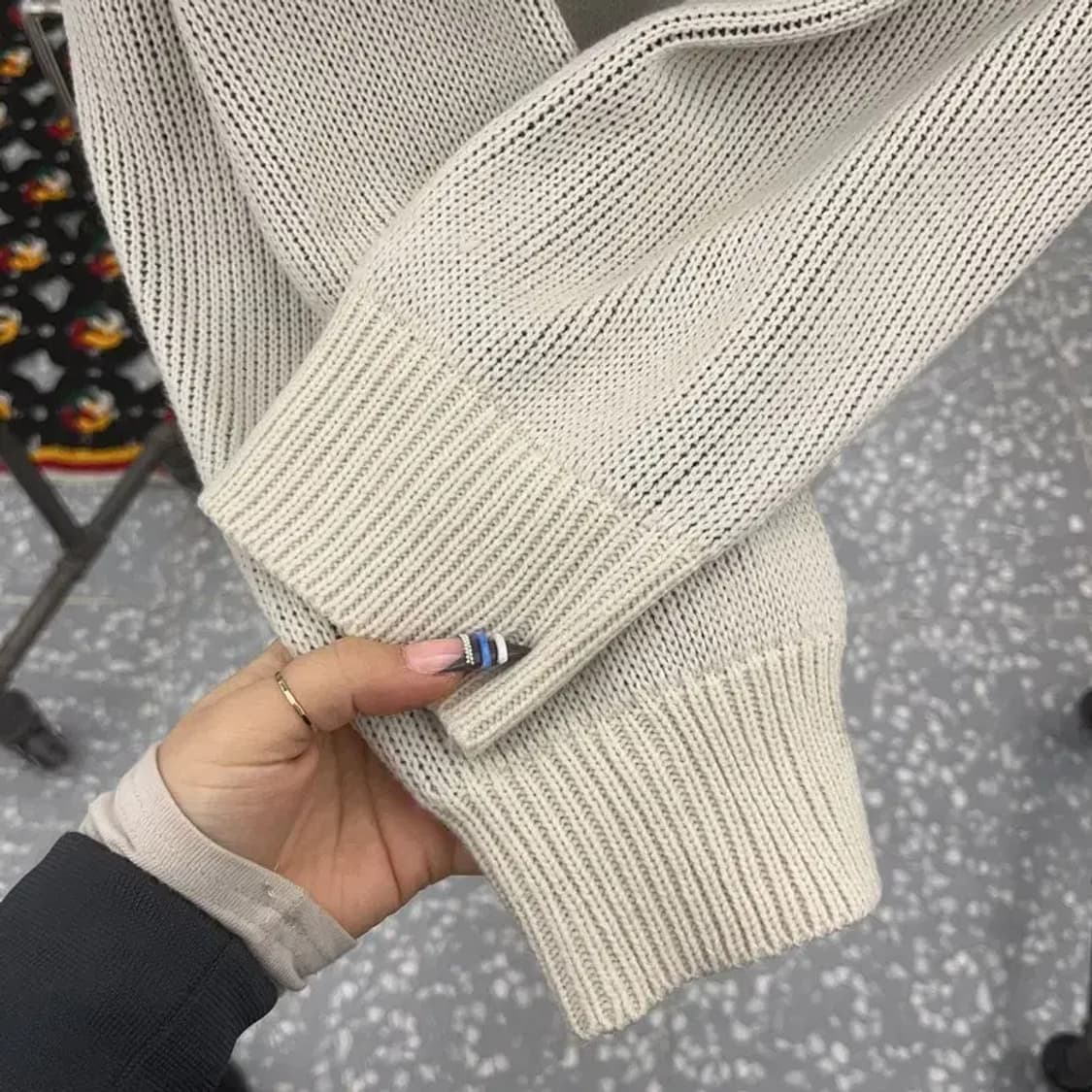 나이스 고스트 클럽 키치 샤이닝 니트 후드티 S C07560 상품이미지7