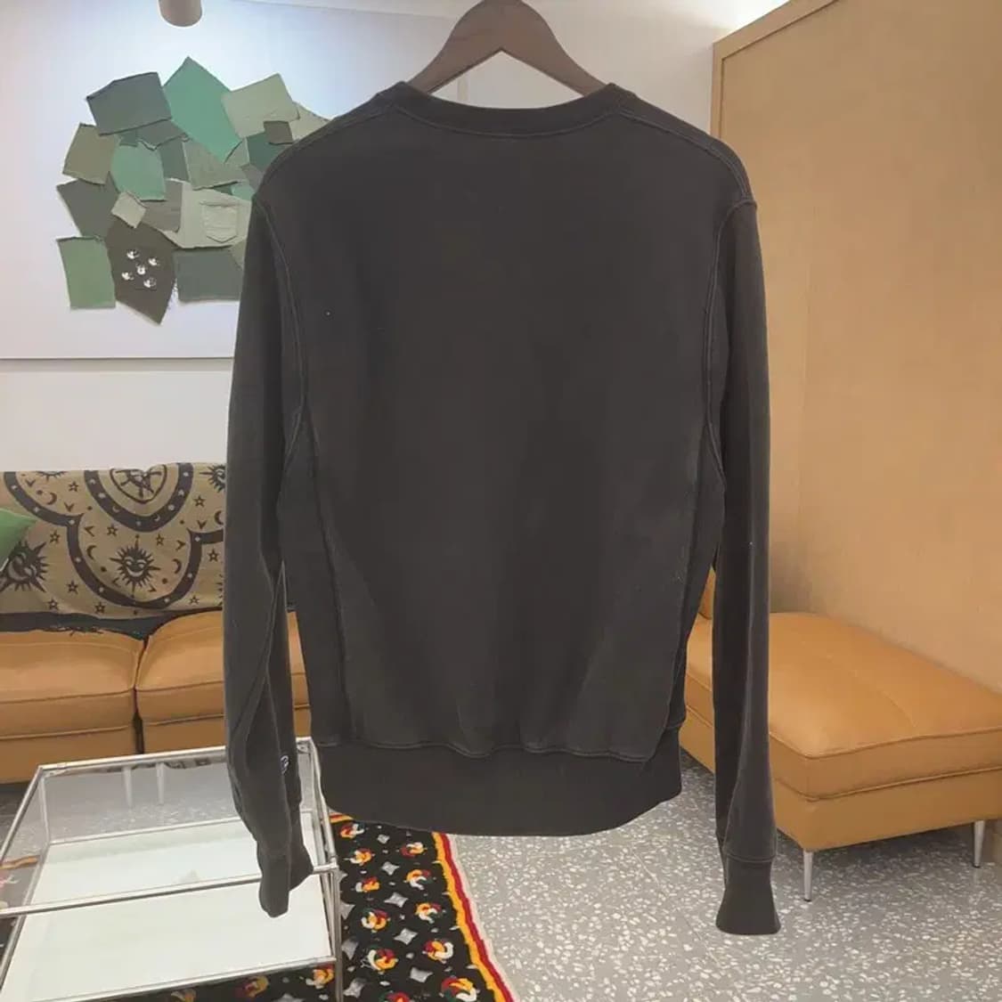 챔피언 리버스위브 레트로 빅로고 기모 맨투맨 S C07567 상품이미지4