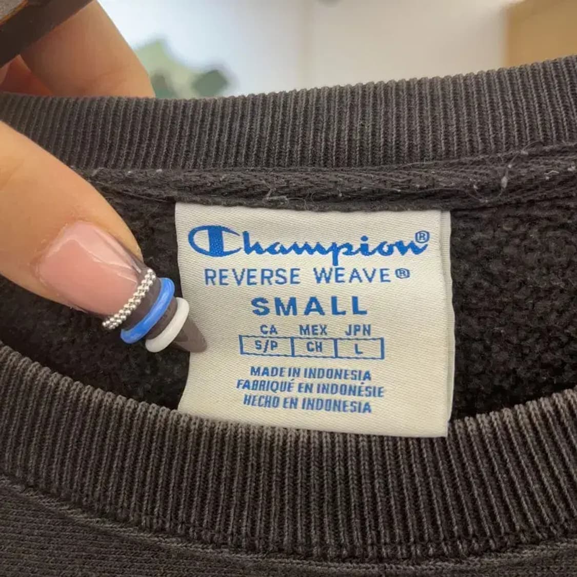 챔피언 리버스위브 레트로 빅로고 기모 맨투맨 S C07567 상품이미지5