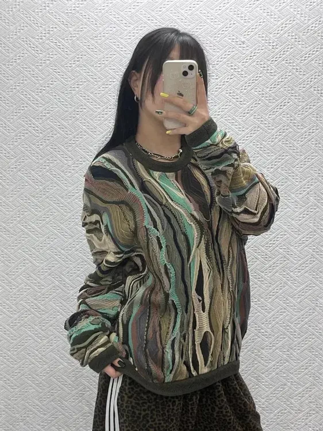 쿠지 히피 보헤미안 입체텍스처 니트 M C07568 상품이미지1