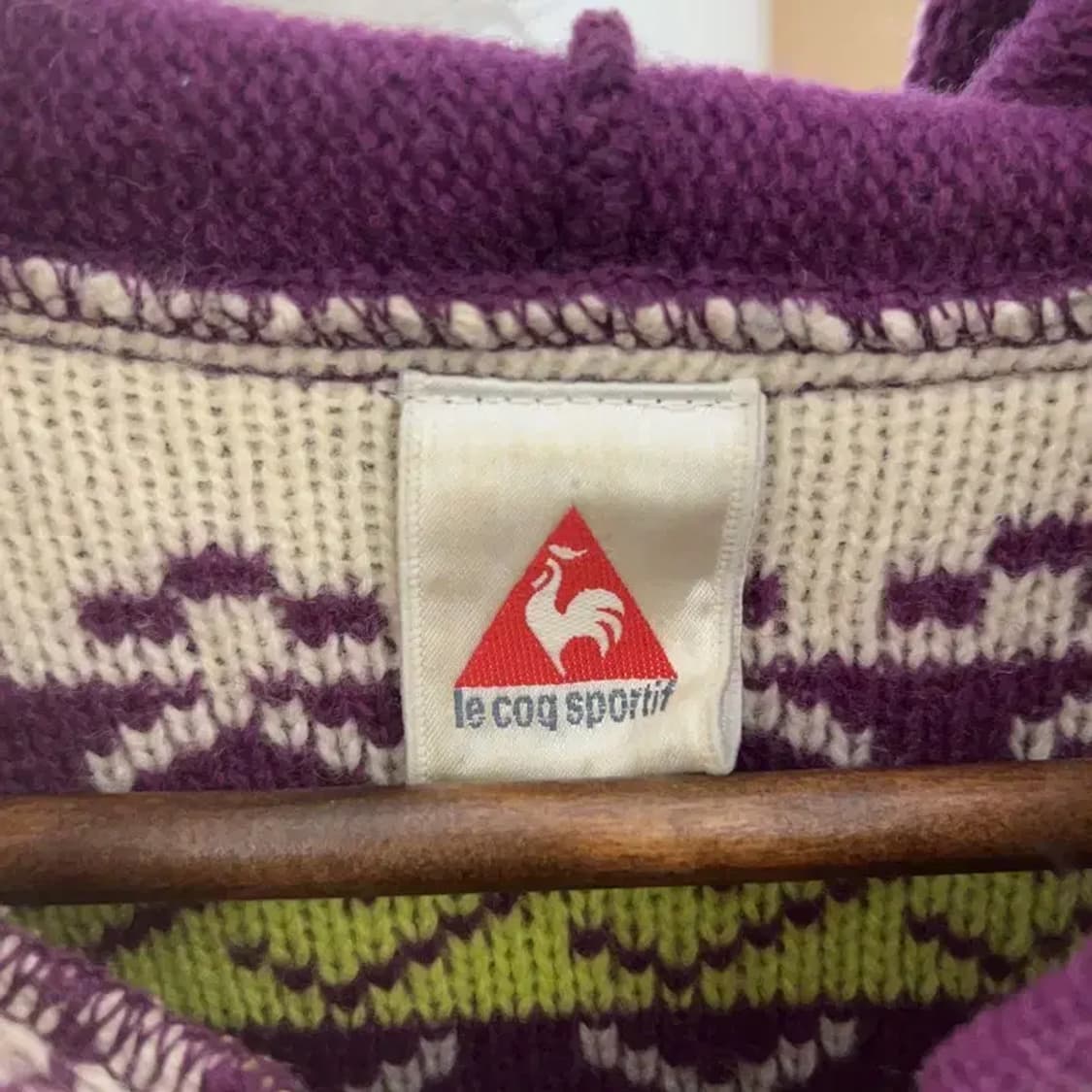 르꼬끄 희귀 Y2K 노르딕 코위찬 털 후드집업 가디건 90 C07589 상품이미지5