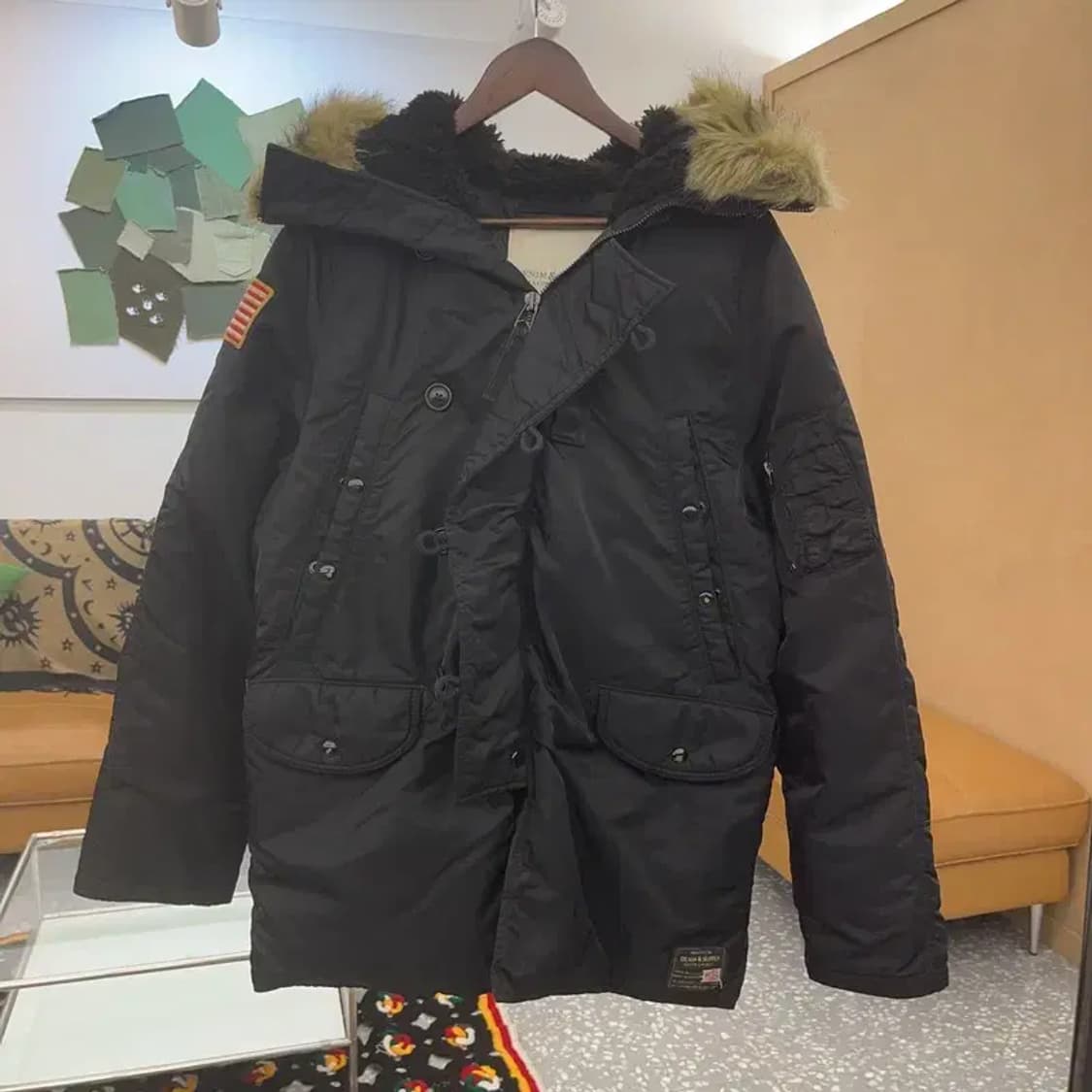 데님 앤 서플라이 랄프로렌 N3B 성조기 다운 패딩 M C07593 상품이미지3