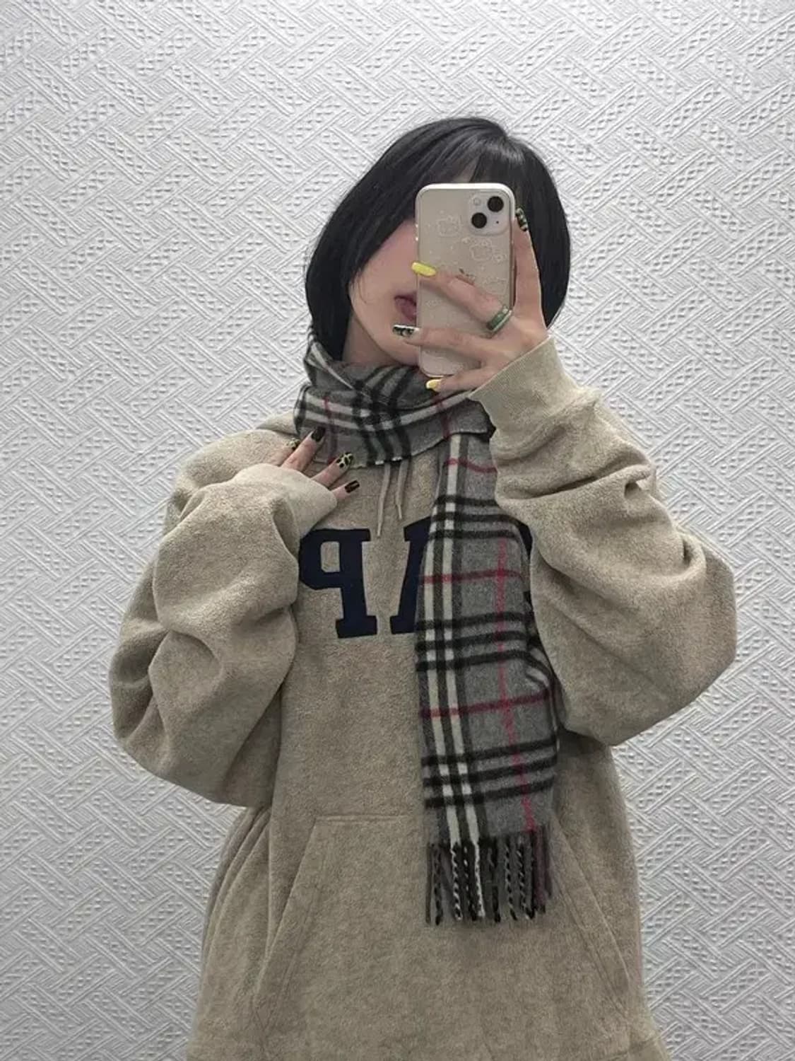 버버리 모던시크 램스울 노바체크 머플러 목도리 C07597 상품이미지1