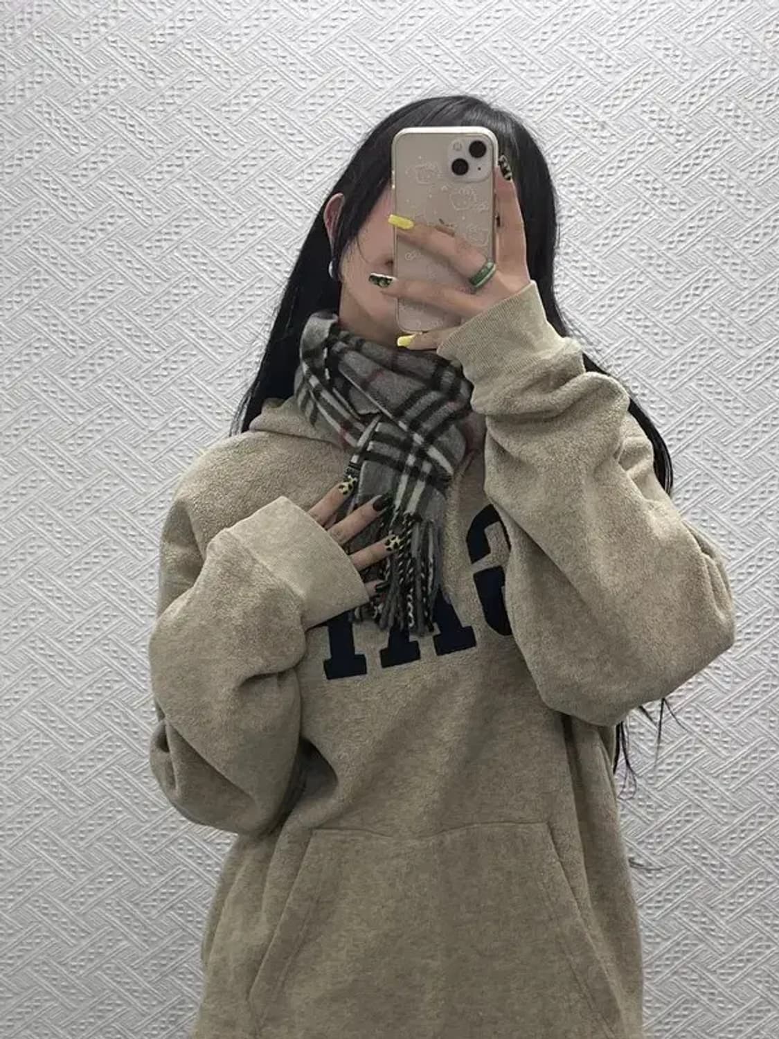 버버리 모던시크 램스울 노바체크 머플러 목도리 C07597 상품이미지2