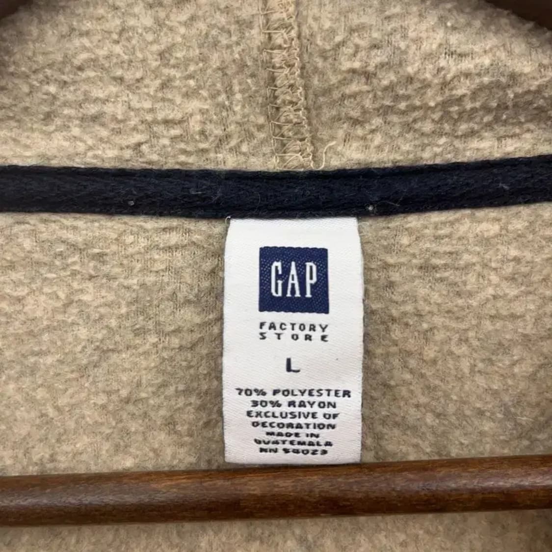 갭 올드스쿨 빈티지 빅로고 기모 후드티 L C07570 상품이미지5