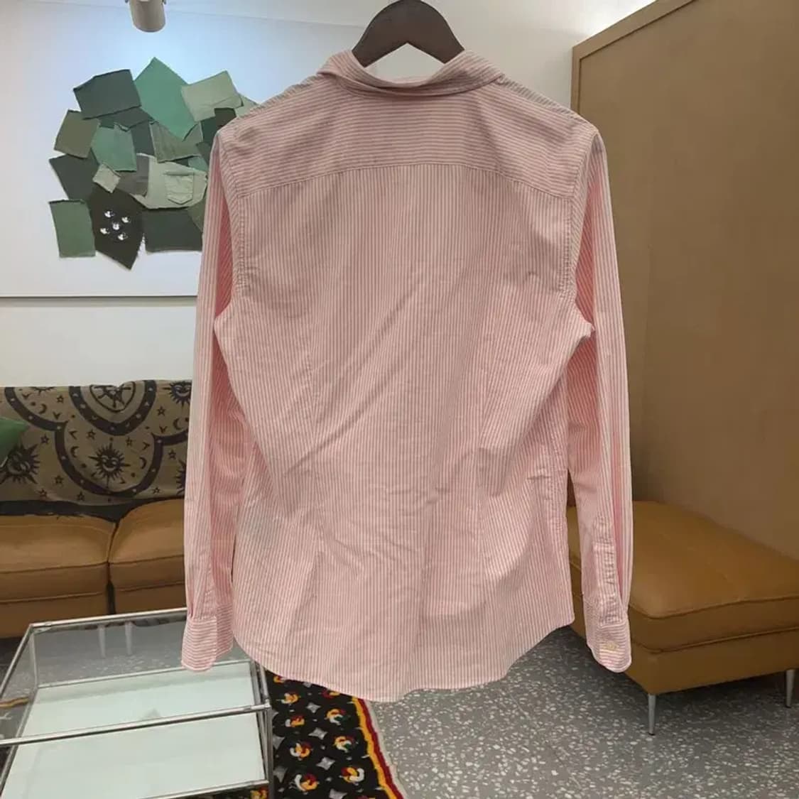 폴로 랄프로렌 빈티지 여리 핑크 스트라이프 옥스포드 셔츠 L C07564 상품이미지4