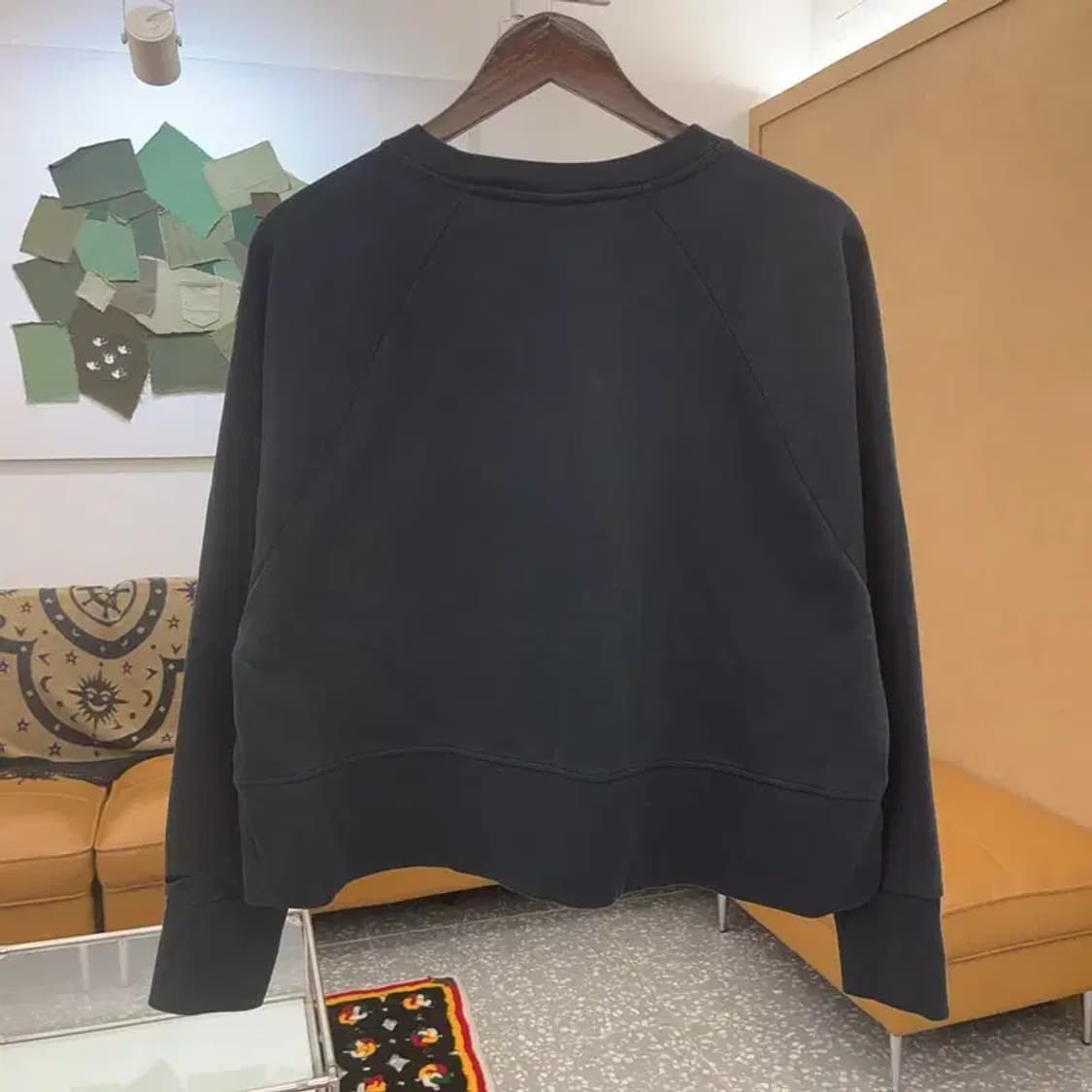 나이키 올드스쿨 드라이핏 빅로고 세미크롭 기모 맨투맨 L C07575 상품이미지4