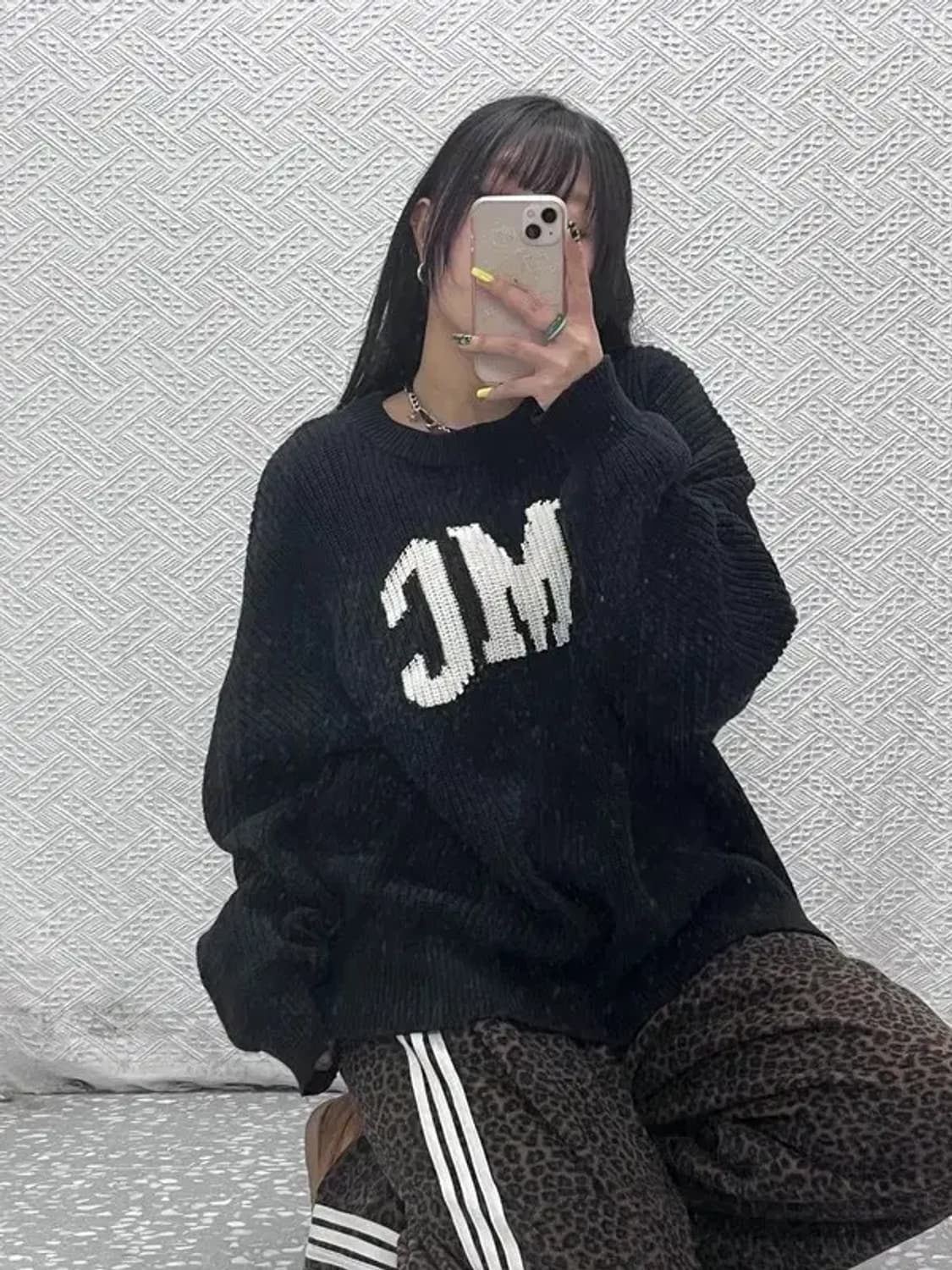 LMC 올드스쿨 빈티지 빅로고 오버핏 니트 2 C07588 상품이미지2