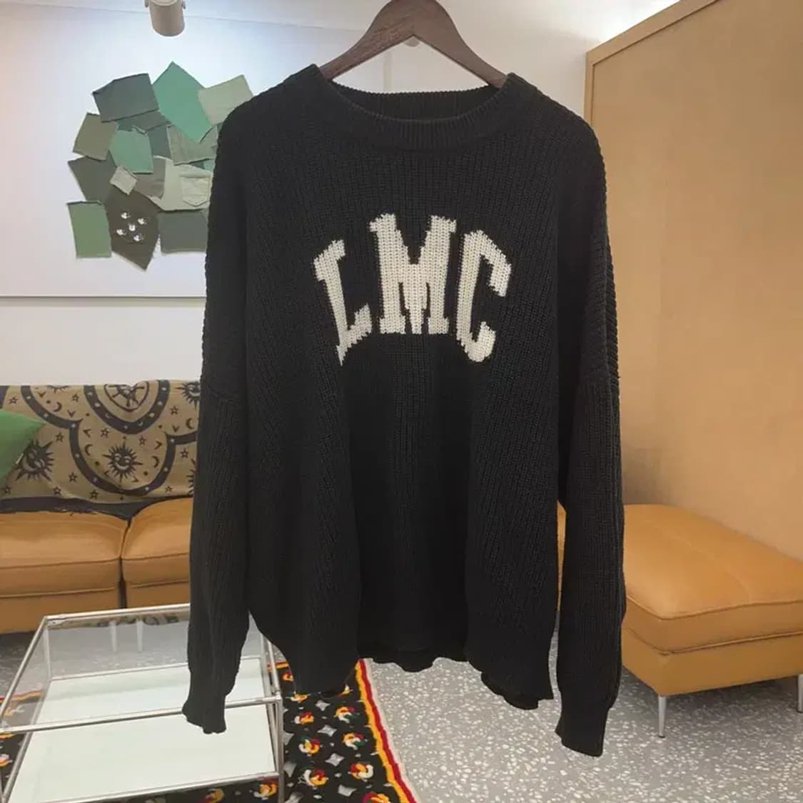 LMC 올드스쿨 빈티지 빅로고 오버핏 니트 2 C07588 상품이미지3