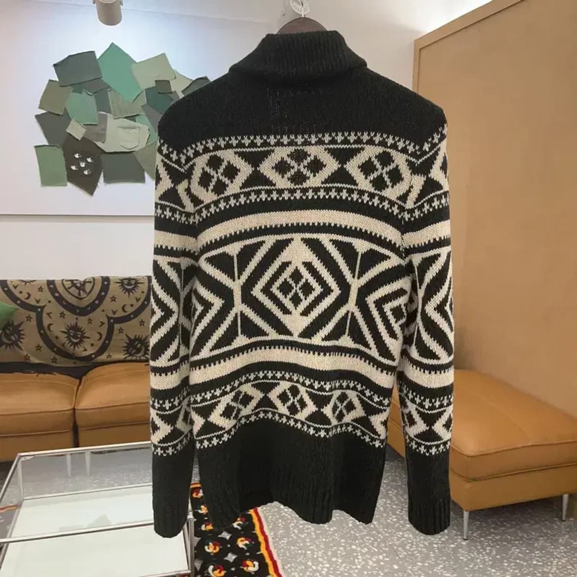 아베크롬비 희귀 노르딕 코위찬 홀리데이 딥그린 가디건 S C07591 상품이미지4