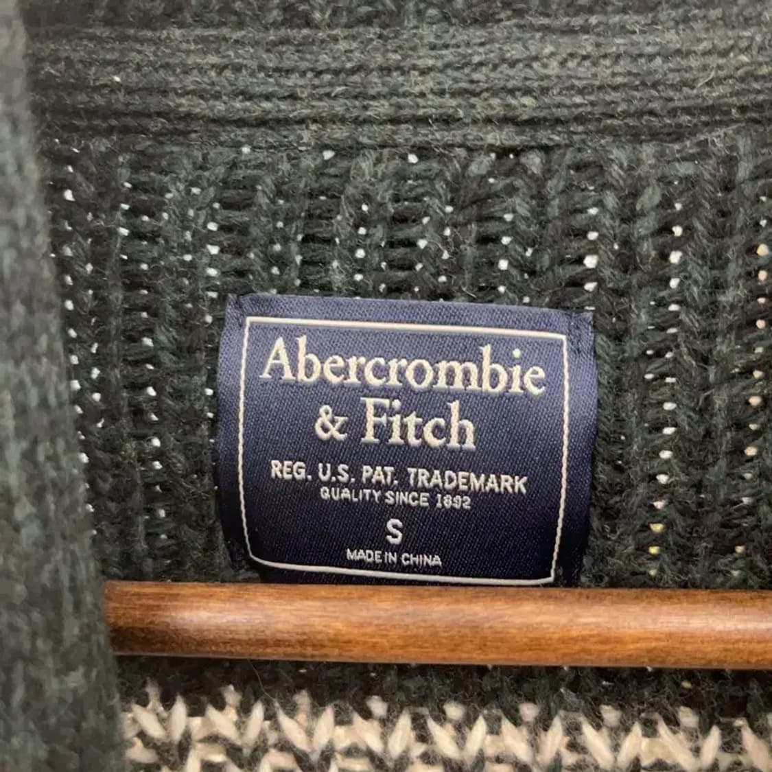 아베크롬비 희귀 노르딕 코위찬 홀리데이 딥그린 가디건 S C07591 상품이미지5