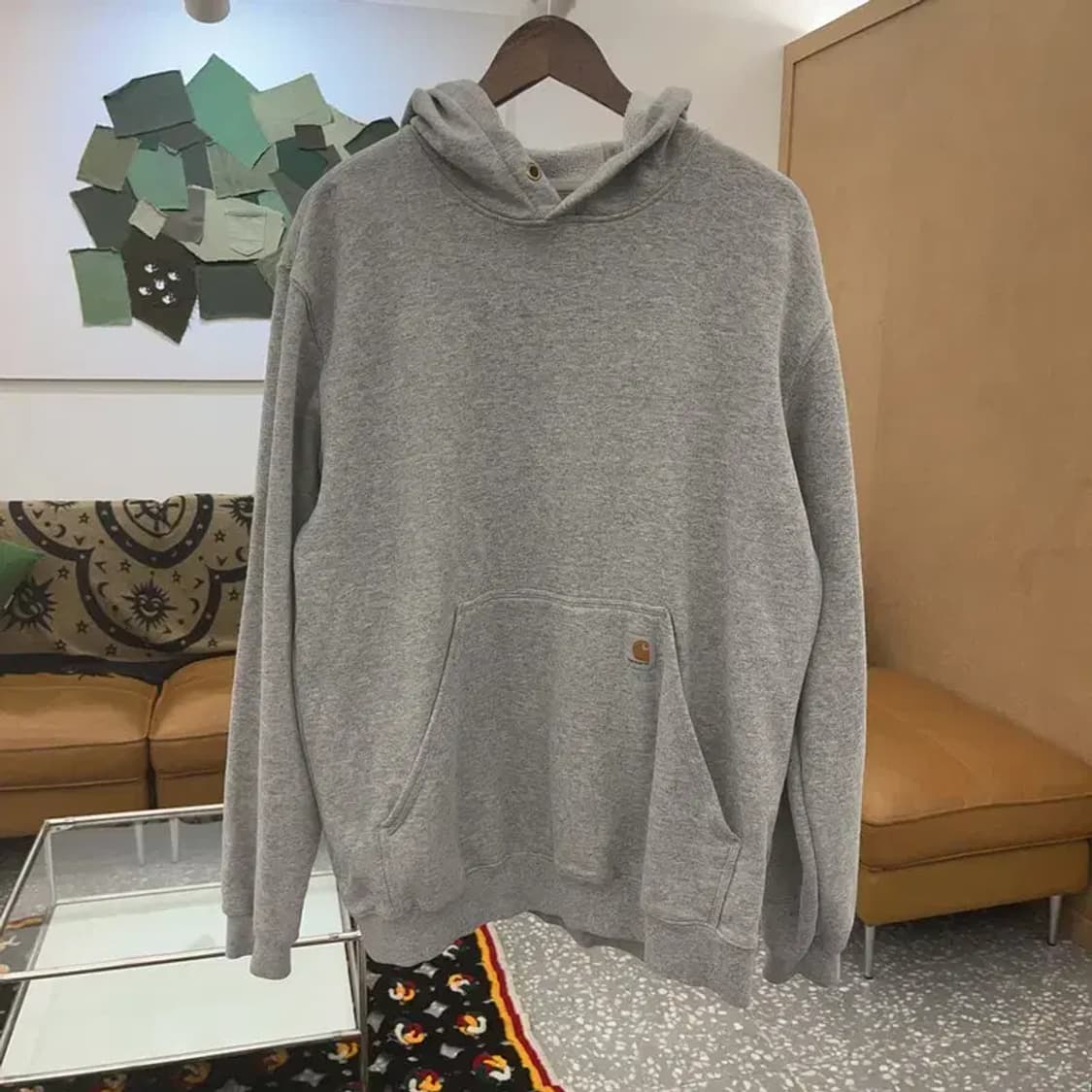 칼하트 빈티지 캐주얼 오버핏 기모 후드티 M C07578 상품이미지3