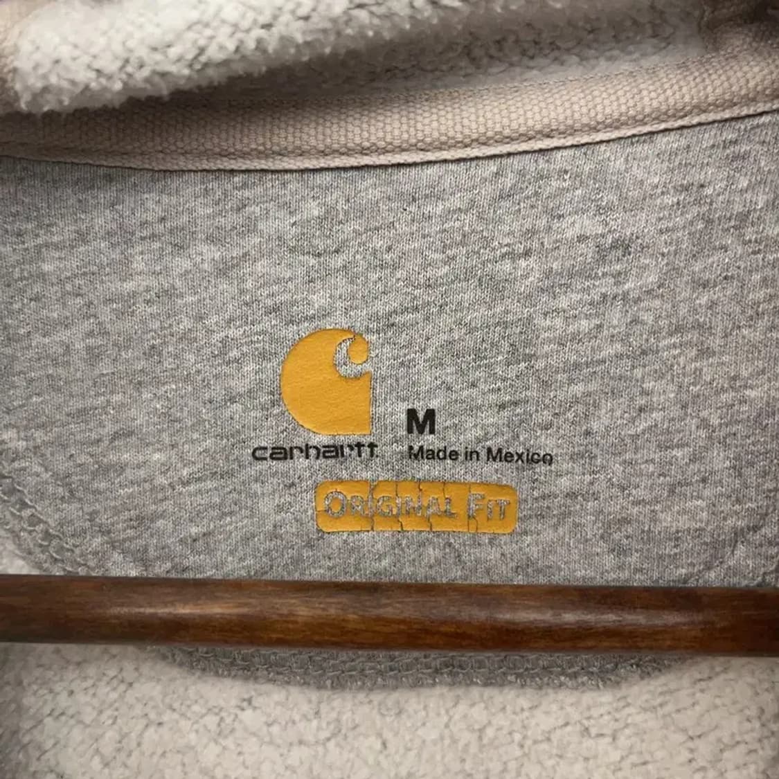 칼하트 빈티지 캐주얼 오버핏 기모 후드티 M C07578 상품이미지5