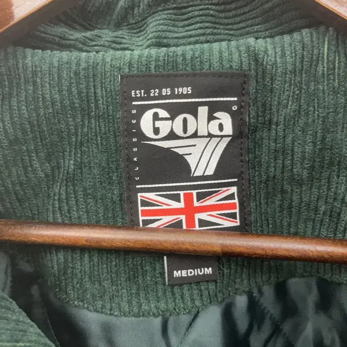 골라 빈티지 코듀로이 딥그린 바시티자켓 M C07582 상품이미지5