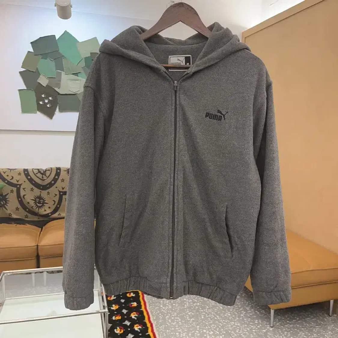 푸마 캐주얼 빈티지 후리스 후드집업 M C07590 상품이미지3