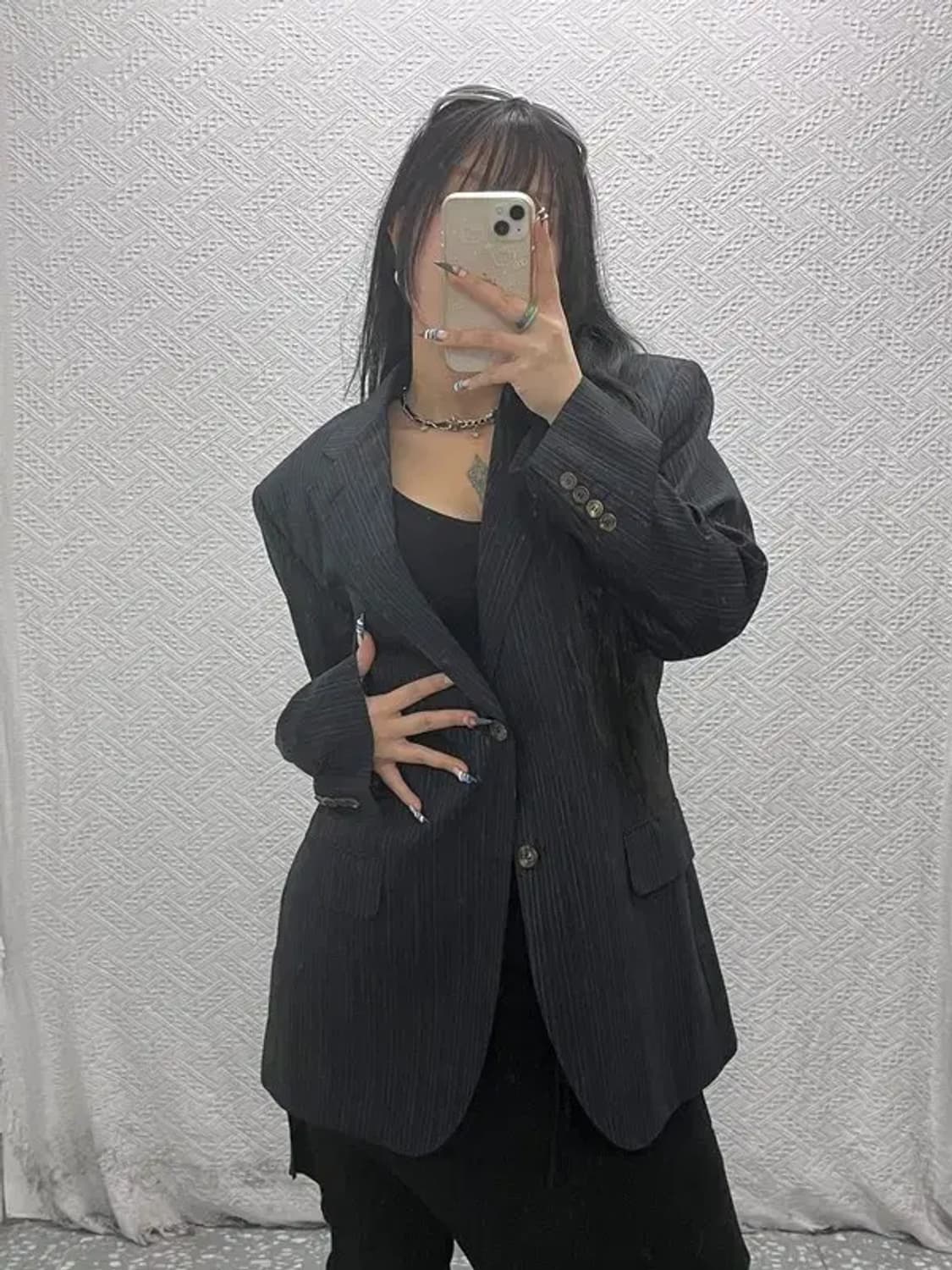 지방시 모던시크 스트라이프 테일러드 블레이저 39R C07598 상품이미지1