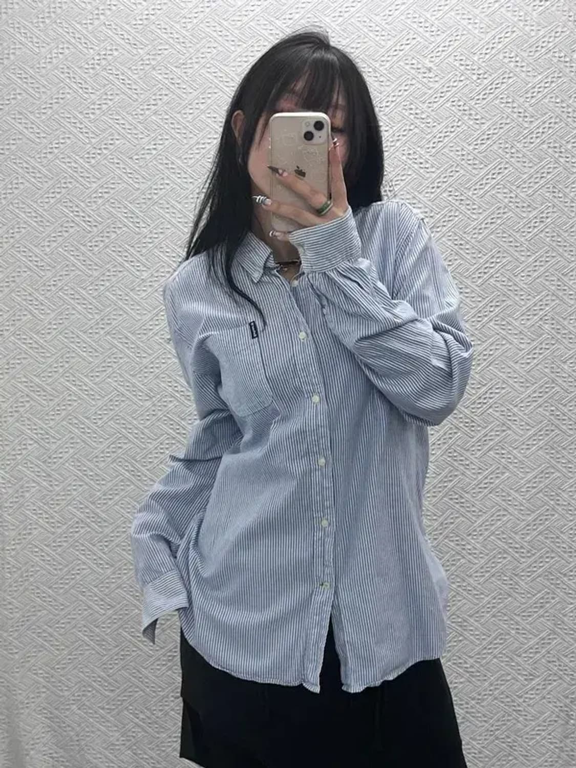 바버 모던 캐주얼 스트라이프 포켓 셔츠 105 C07606 상품이미지2