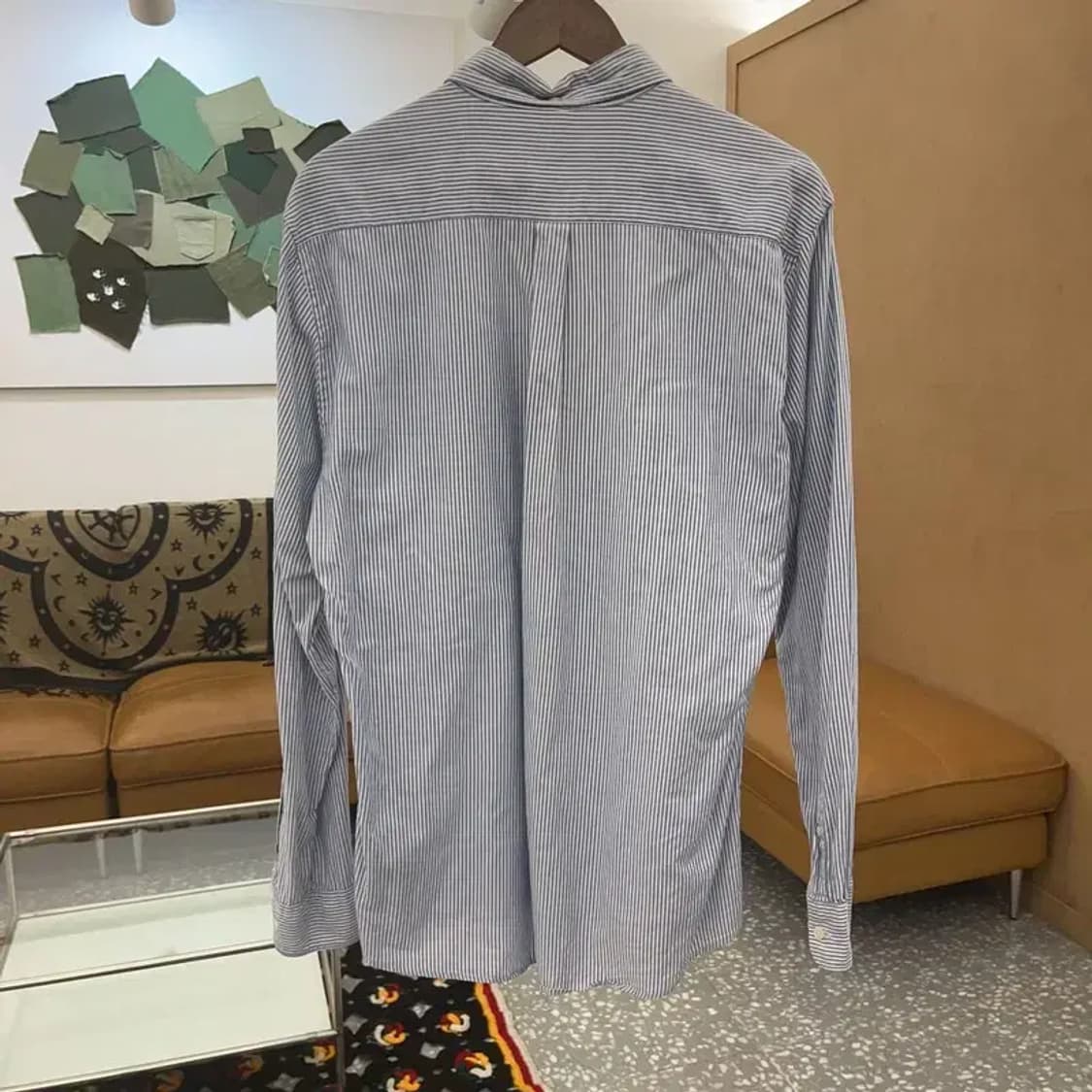 바버 모던 캐주얼 스트라이프 포켓 셔츠 105 C07606 상품이미지4