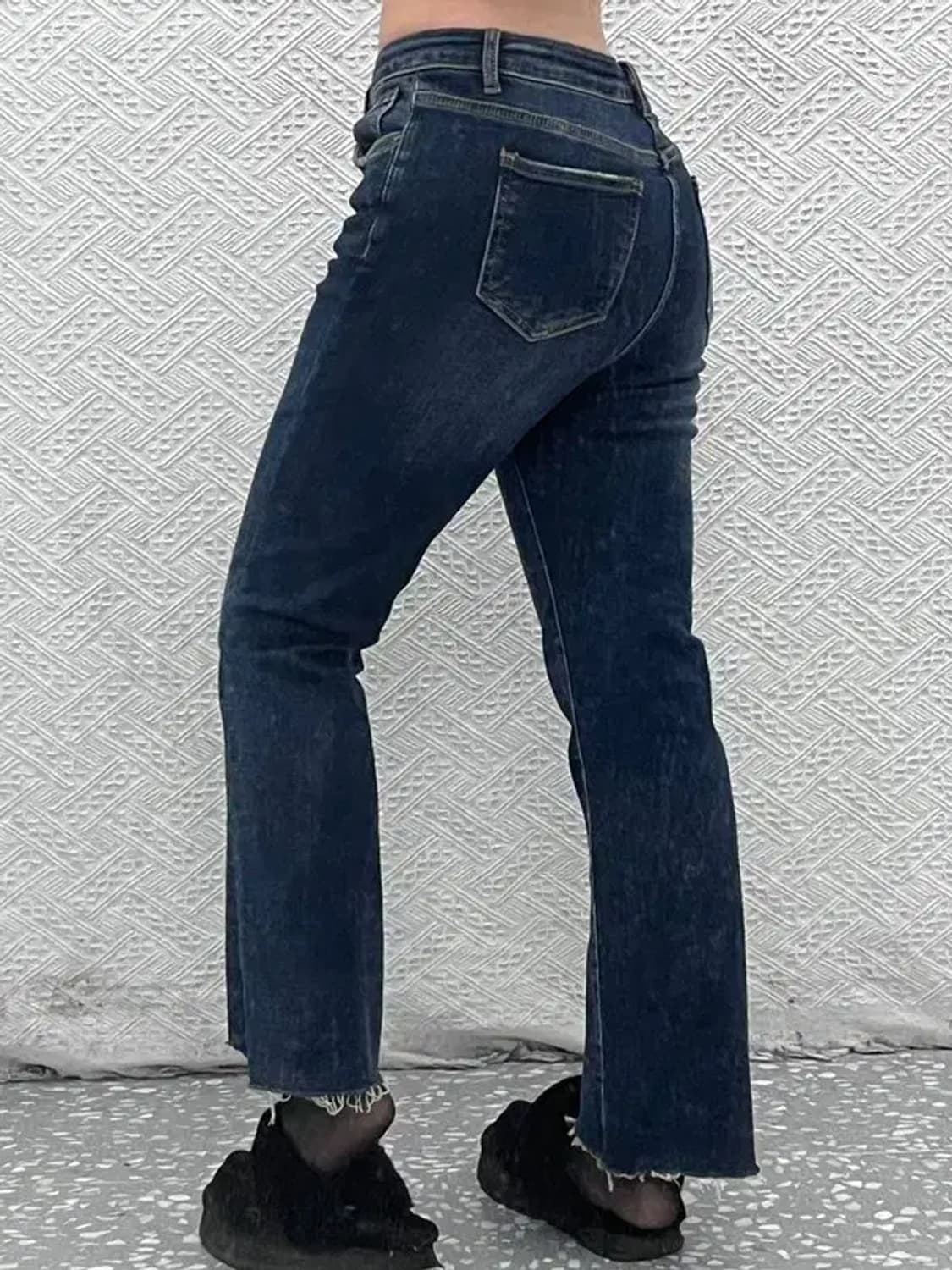 아크네스튜디오 그런지룩 컷팅 스판 데님팬츠 30인치 C07632 상품이미지1