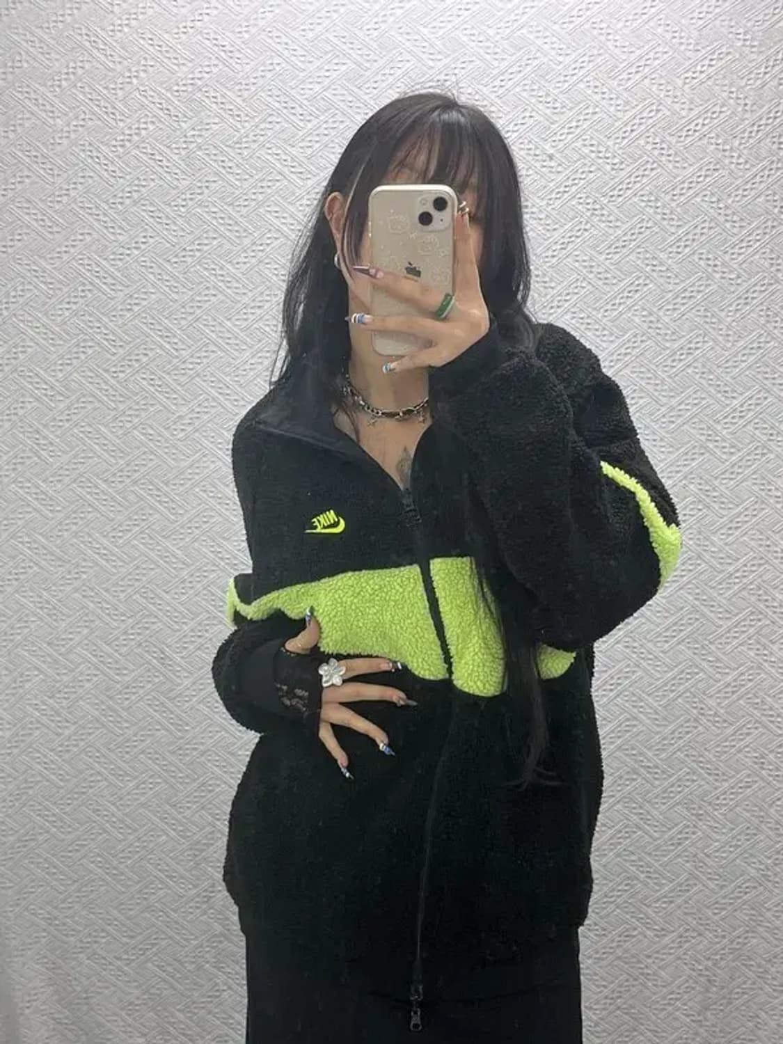 나이키 빈티지 키치 빅스우시 뽀글이 양털 후리스 105 C07602 상품이미지2