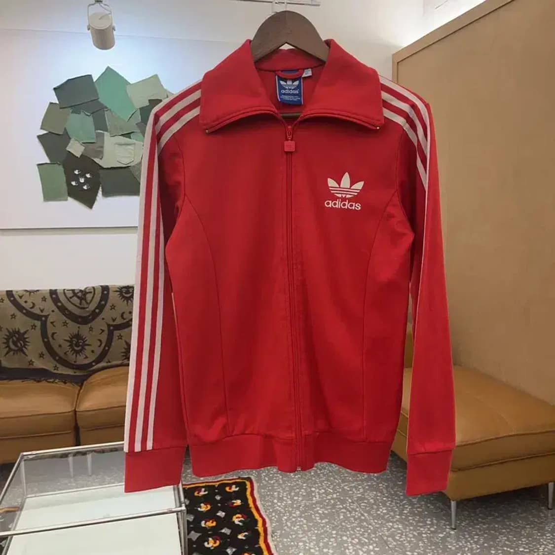 아디다스 Y2K 유로파 슬림핏 레드 져지 집업 90 C07615 상품이미지3