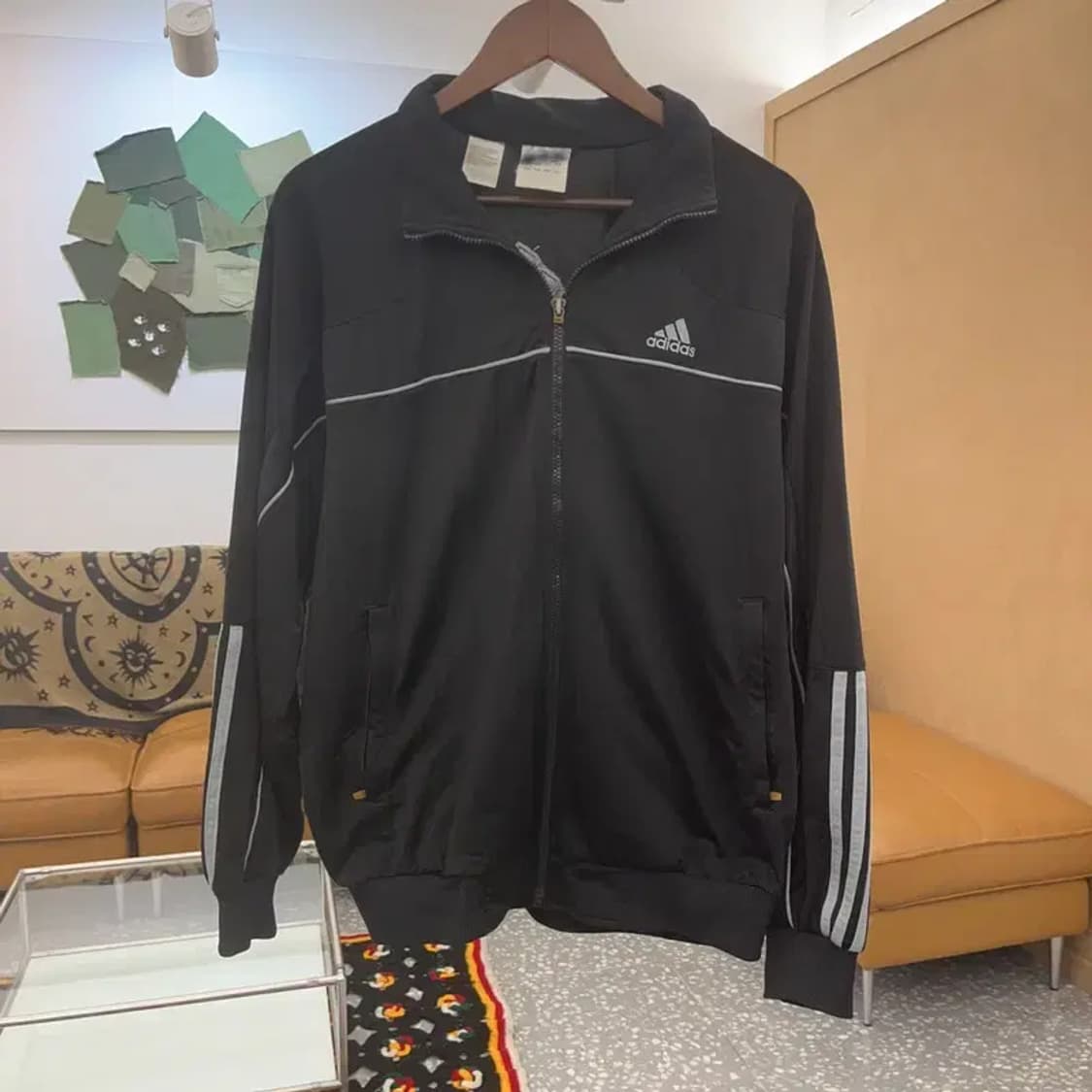 아디다스 올드스쿨 빈티지 하프삼선 져지 집업 L C07603 상품이미지3