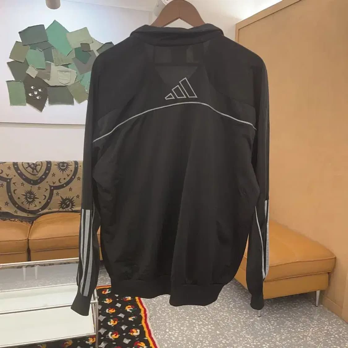 아디다스 올드스쿨 빈티지 하프삼선 져지 집업 L C07603 상품이미지4