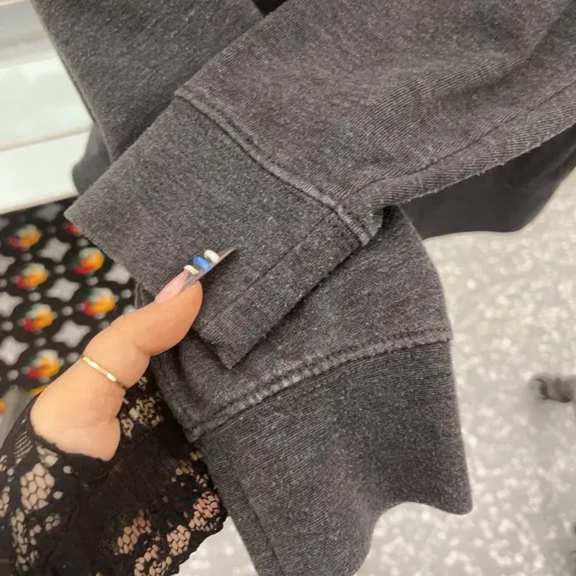 스투시 올드스쿨 빈티지 딥그린 빅로고 약기모 맨투맨 95 C07624 상품이미지7