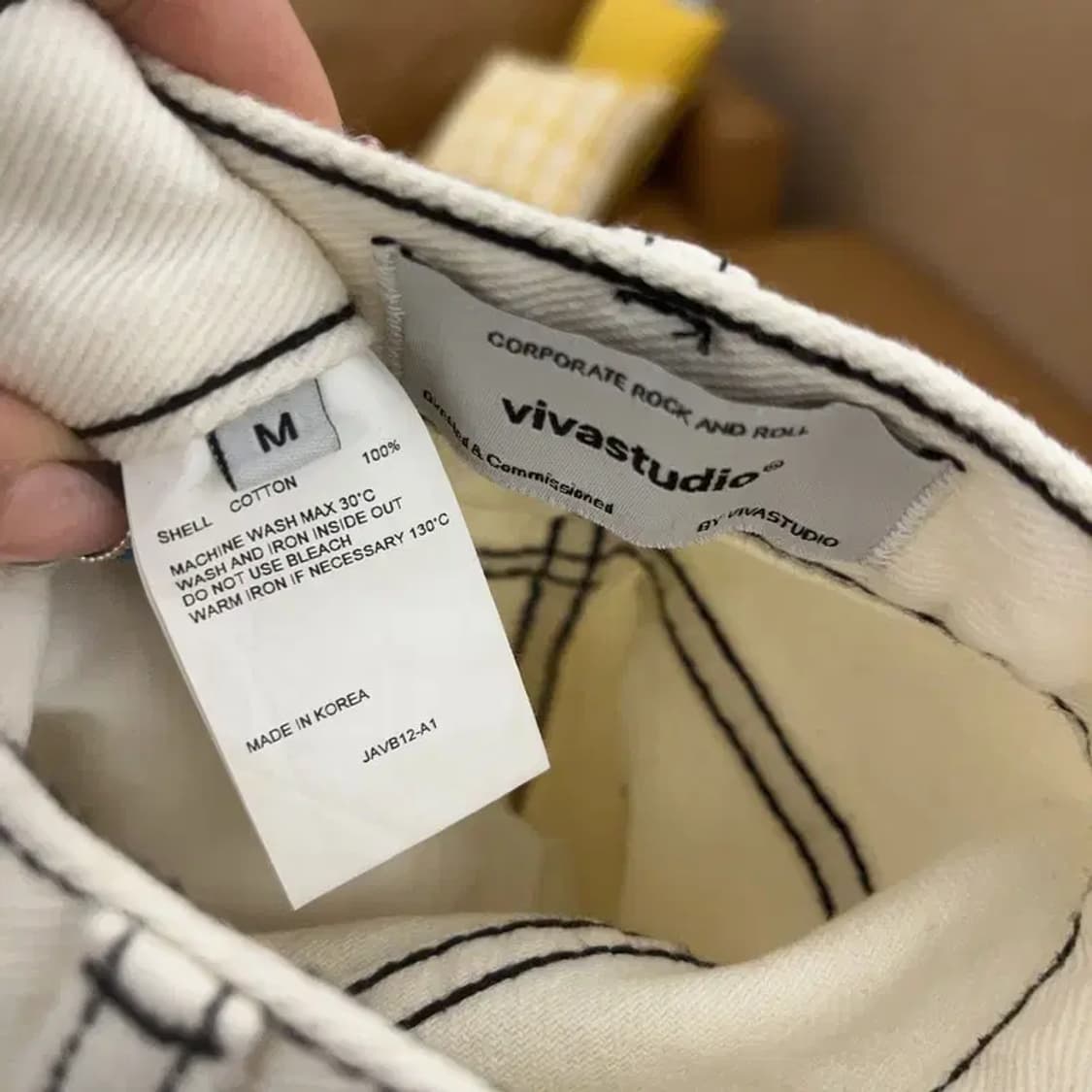 비바스튜디오 빈티지 카펜터 스케치라인 코튼팬츠 M C07631 상품이미지7