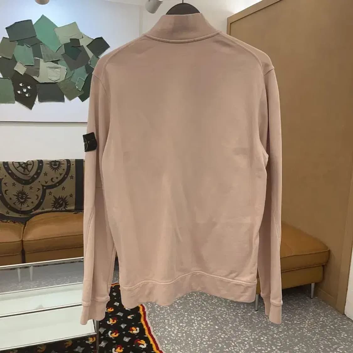 스톤 아일랜드 여리핏 멀티포켓 딸기우유 집업 자켓 95 C07616 상품이미지4