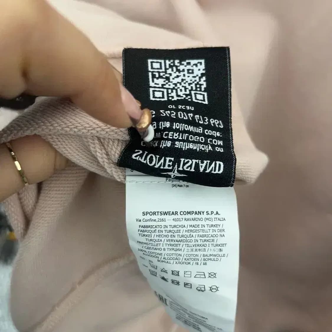 스톤 아일랜드 여리핏 멀티포켓 딸기우유 집업 자켓 95 C07616 상품이미지6