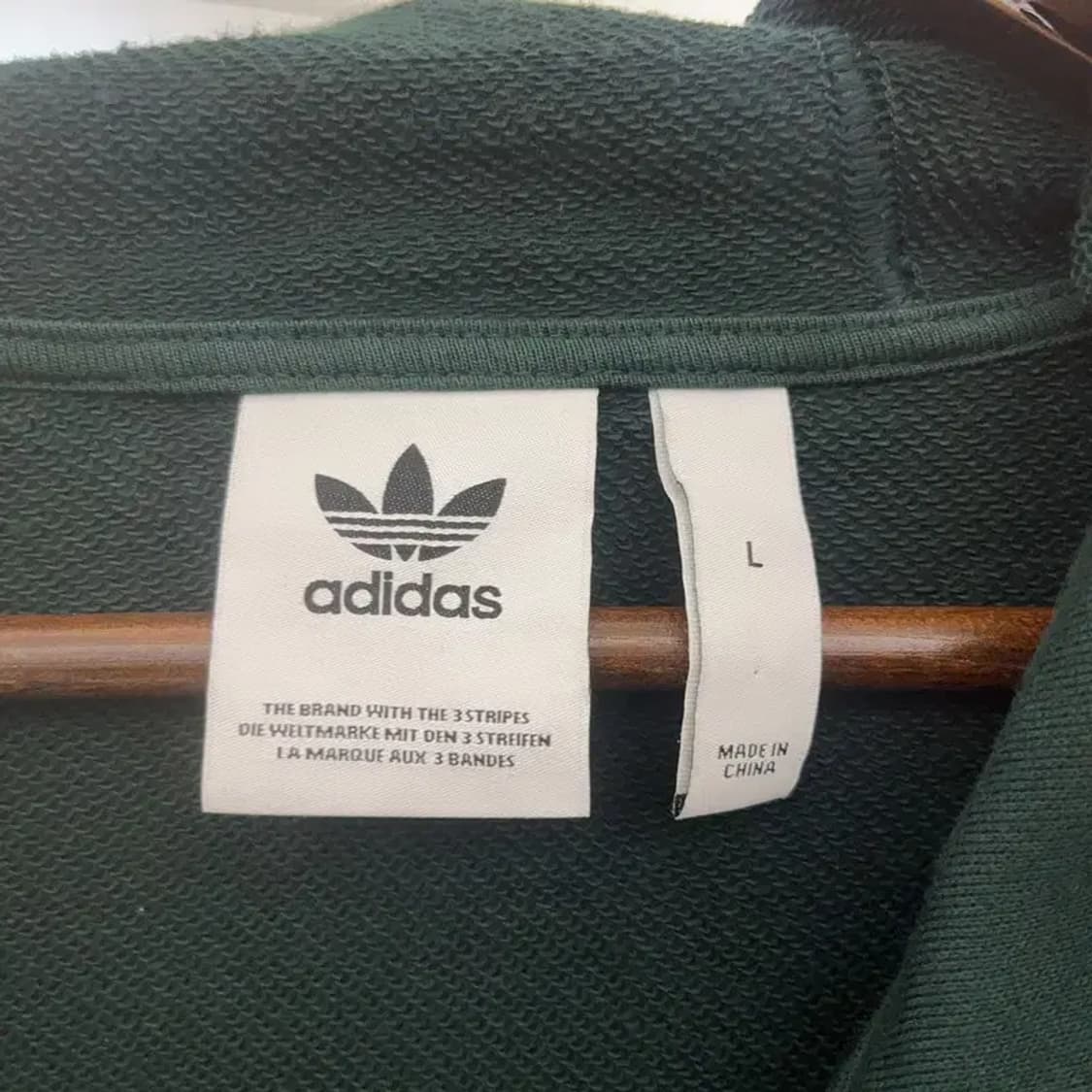 아디다스 빈티지 캐주얼 홀리데이 딥그린 후드집업 L C07619 상품이미지5