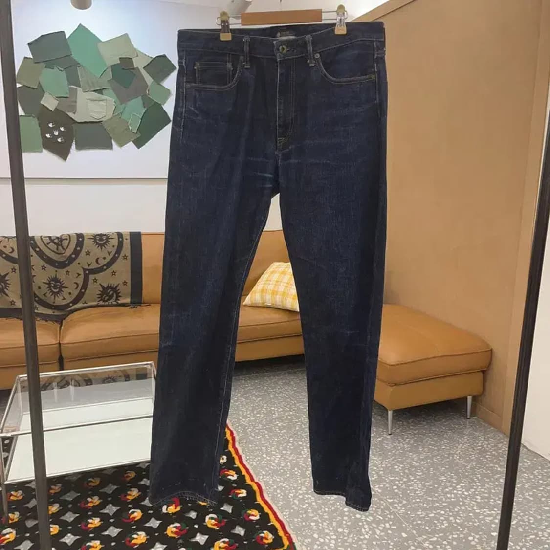 재팬블루진 J401 빈티지 캐주얼 와이드 데님팬츠 34인치 C07634 상품이미지3