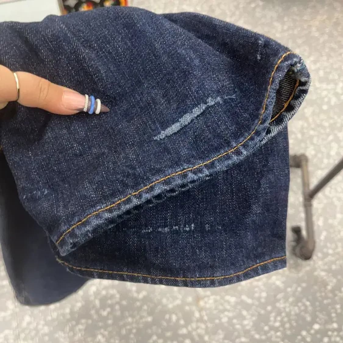 재팬블루진 J401 빈티지 캐주얼 와이드 데님팬츠 34인치 C07634 상품이미지9
