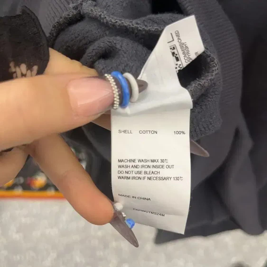 키르시 빈티지 키치 빅체리로고 버튼 맨투맨 1 C07626 상품이미지7