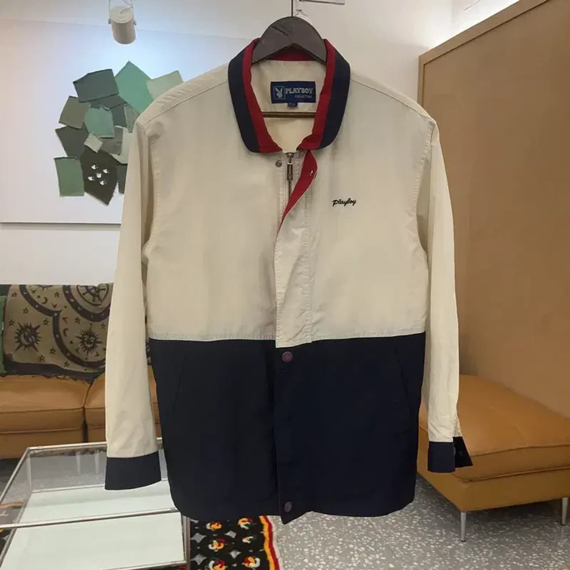 플레이보이 희귀 레트로 빈티지 바람막이 자켓 M C07610 상품이미지3
