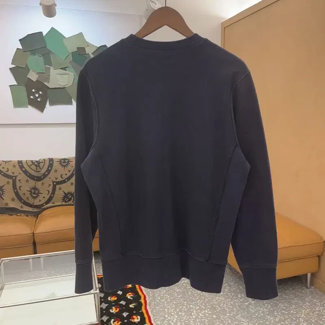 챔피온 리버스위브 자수로고 오버핏 약기모 맨투맨 M C07627 상품이미지4