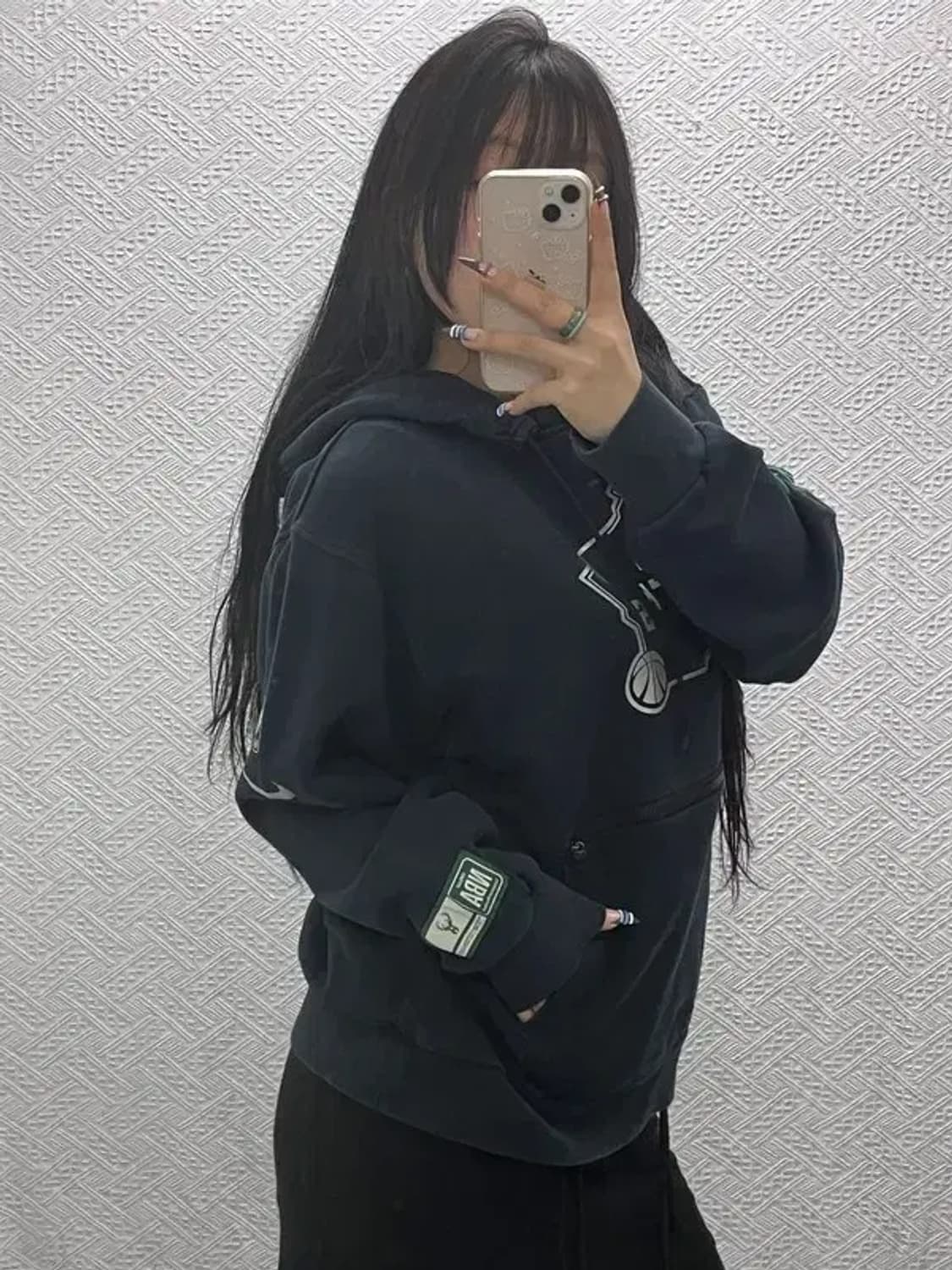 나이키 X NBA 올드스쿨 스포티 패치 약기모 후드티 L C07605 상품이미지2