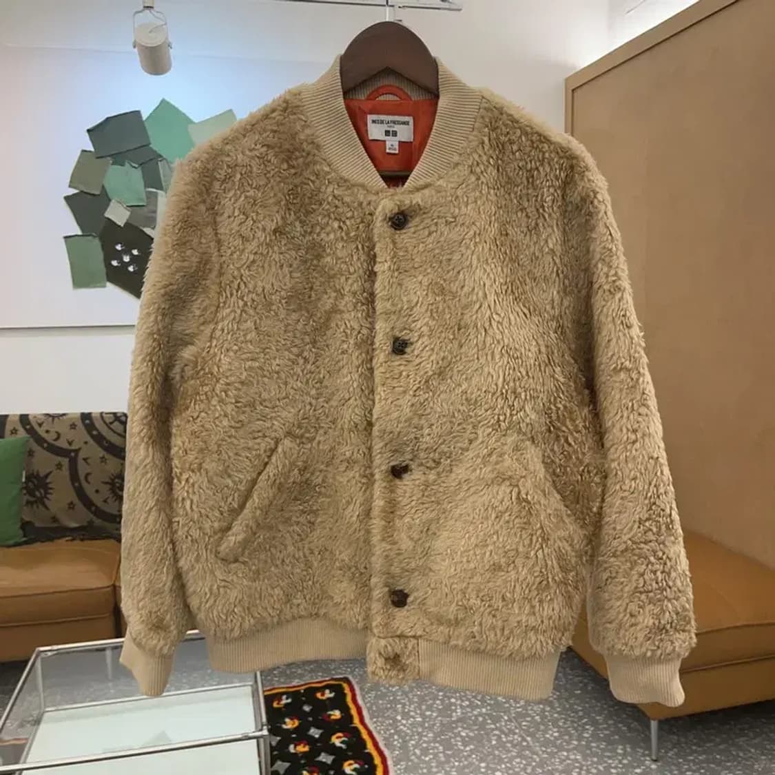 유니클로 이네스 드 라 프라상쥬 폭닥 양털 자켓 XL C07642 상품이미지3