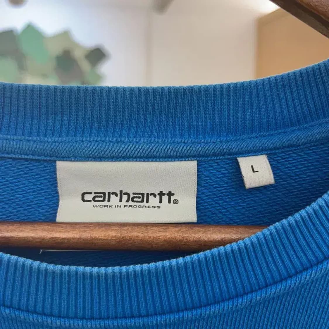 칼하트 빈티지 코발트블루 스펠로고 맨투맨 L C07644 상품이미지5
