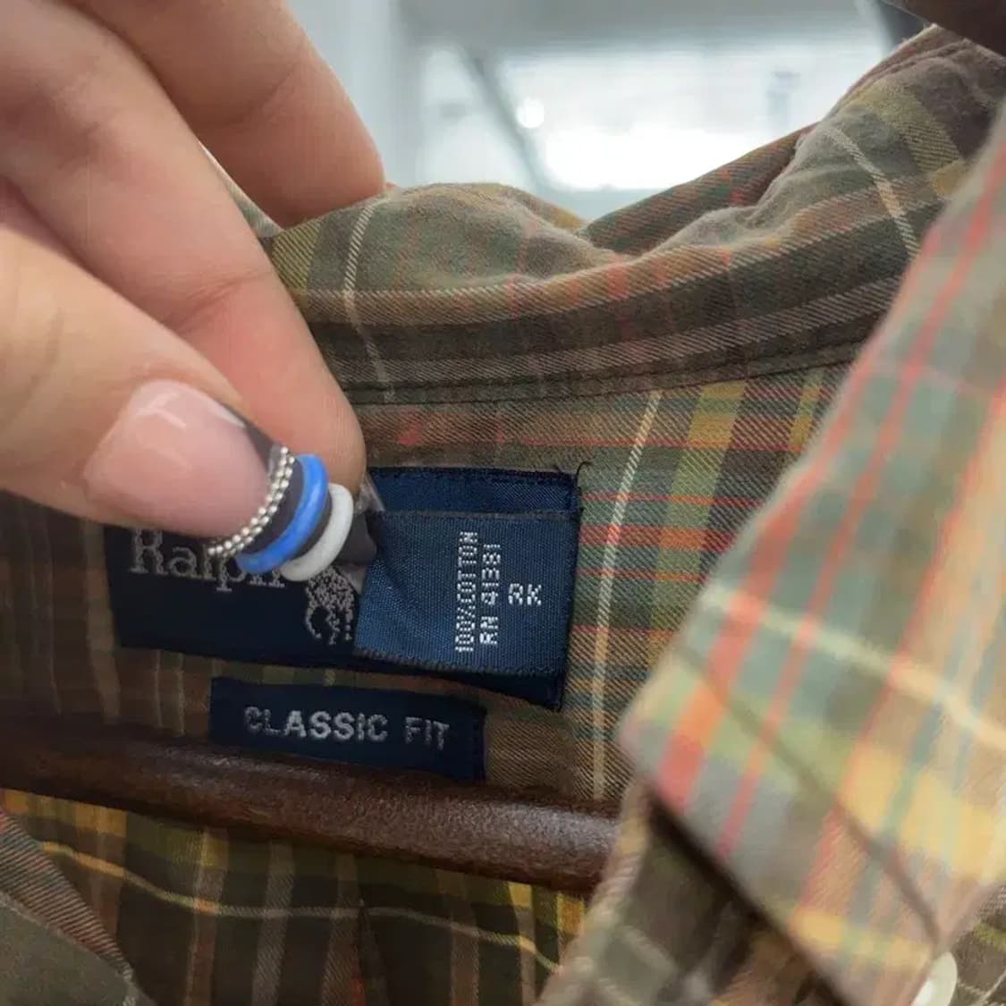 폴로 랄프로렌 빈티지 컨트리 오버핏 체크 셔츠 XL C07646 상품이미지6