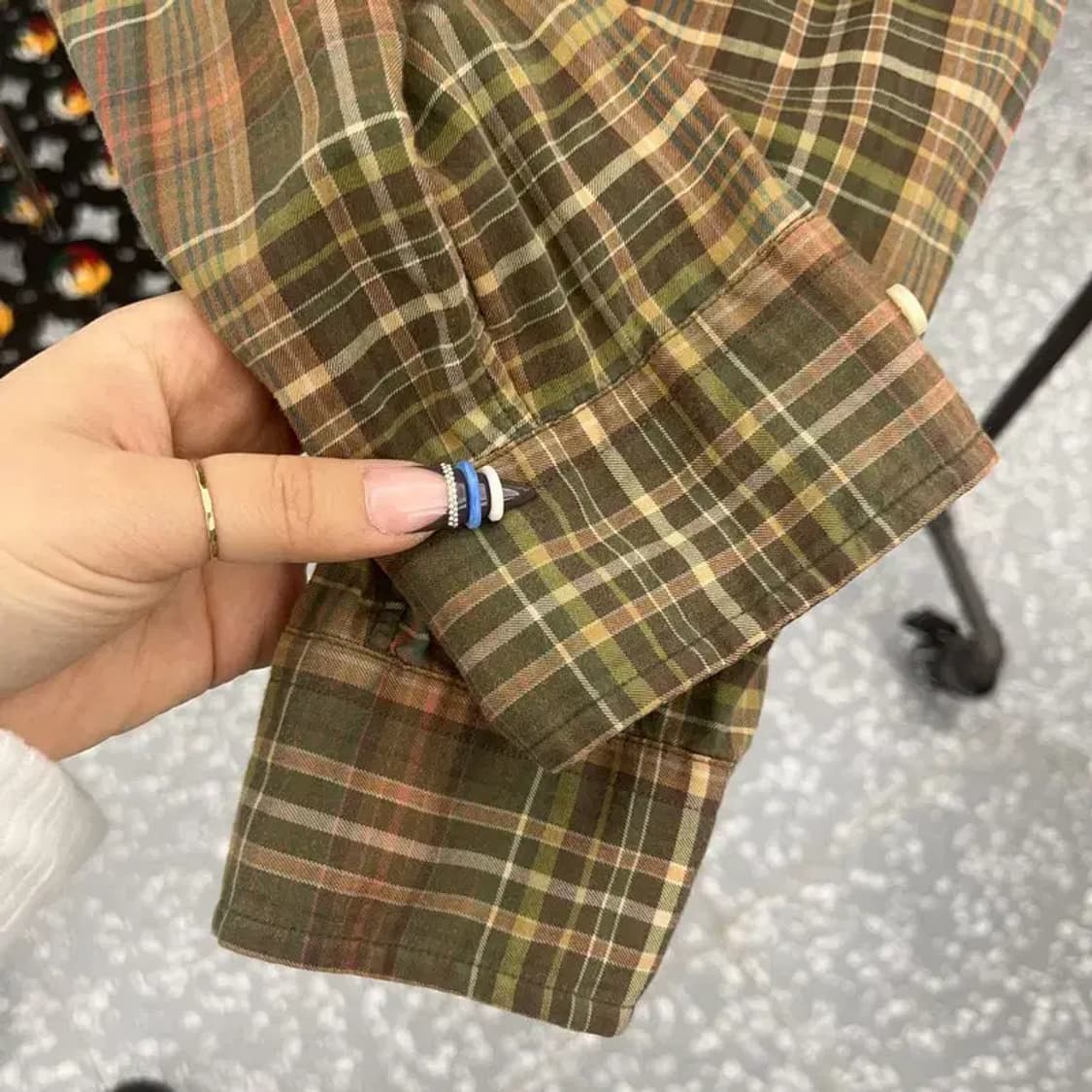 폴로 랄프로렌 빈티지 컨트리 오버핏 체크 셔츠 XL C07646 상품이미지7