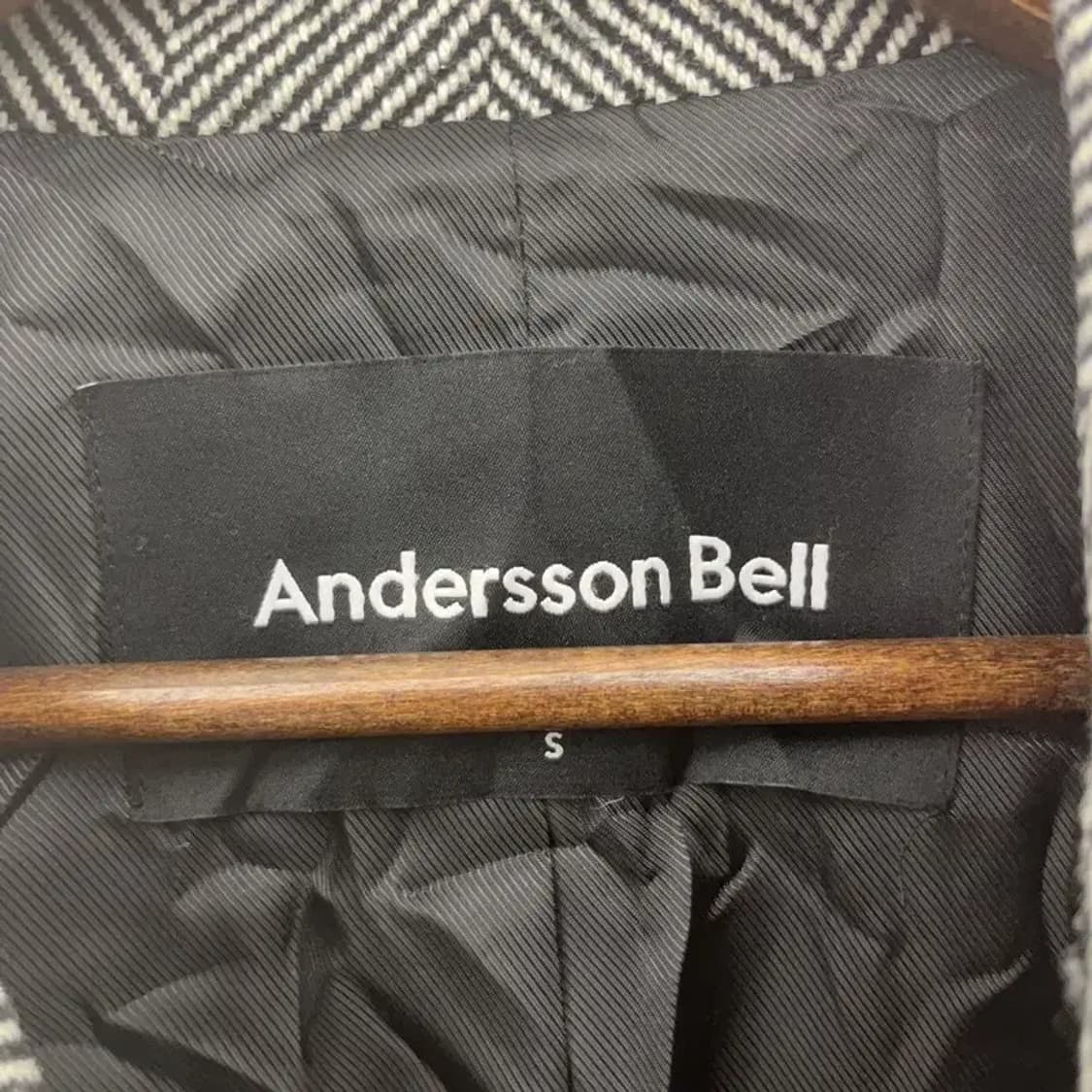 앤더슨벨 모던시크 울 캐시미어 헤링본 코트 S C07649 상품이미지5