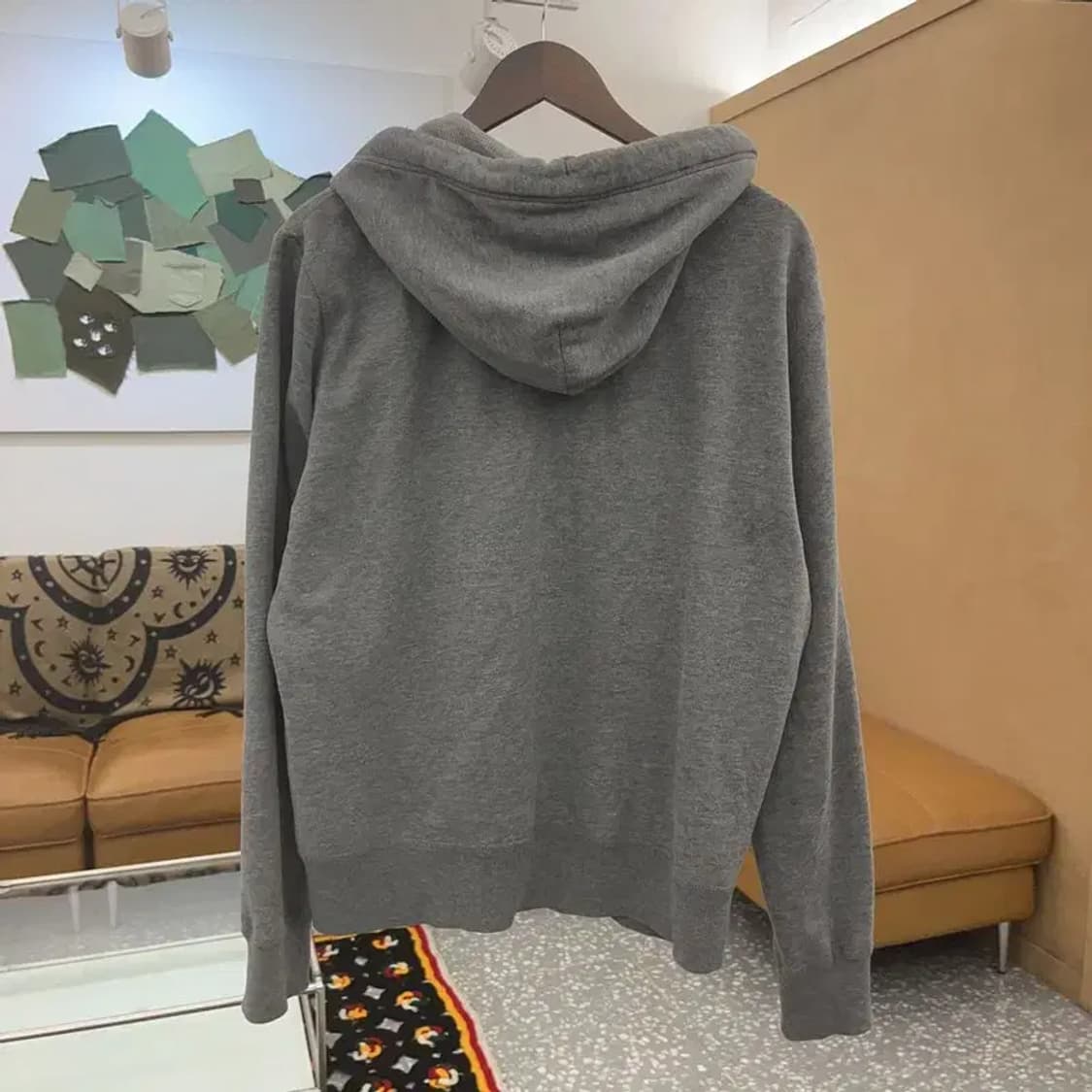 후아유 빈티지 Y2K 빅로고 약기모 후드집업 XL C07650 상품이미지4