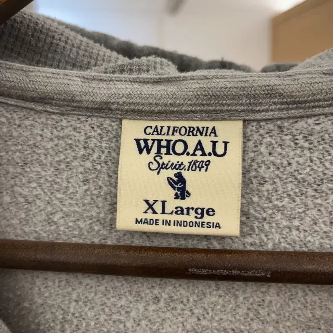 후아유 빈티지 Y2K 빅로고 약기모 후드집업 XL C07650 상품이미지5