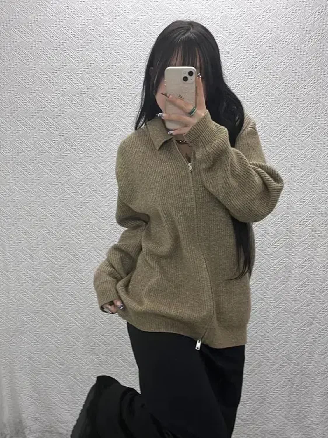 수아레 빈티지 모던캐주얼 니트 가디건 L C07652 상품이미지1