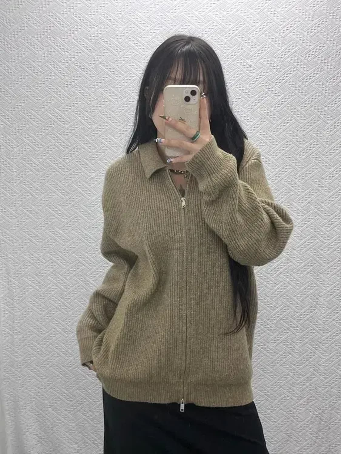 수아레 빈티지 모던캐주얼 니트 가디건 L C07652 상품이미지2